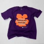 Camiseta Cor Roxa Tenho Orgulho Da Mulher Que Me Tornei - Tam. P