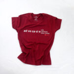 Baby Look Cor Vinho Advocacia Nós Vestimos Essa Camisa - Tam. M