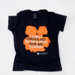 Baby Look Cor Azul Marinho Tenho Orgulho Da Mulher Que Me Tornei - Tam. M