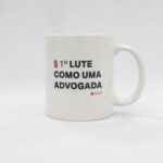 Caneca Branca Lute Como Uma Advogada 325 Ml